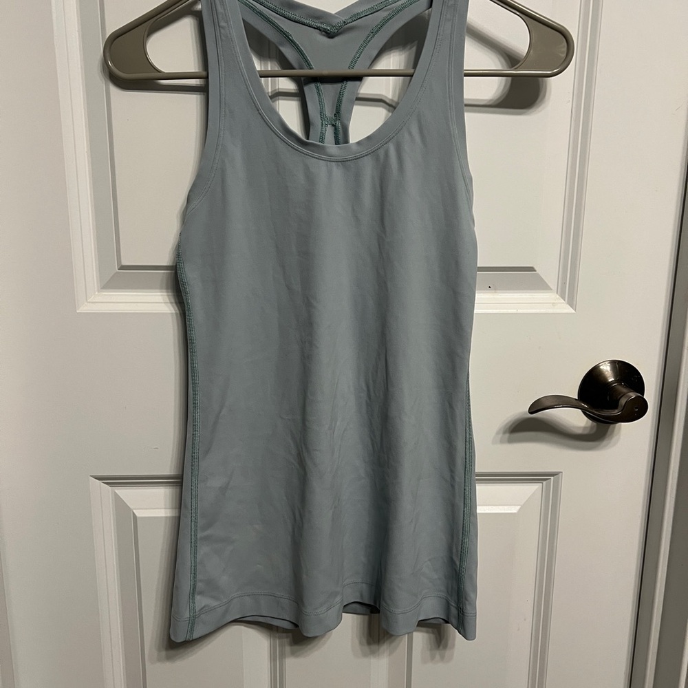 Lululemon Women's Light Blue Tank Top